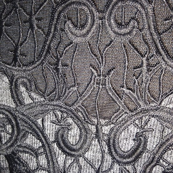 Zara Gray Sweater with Black Lace - Picture 3 of 5